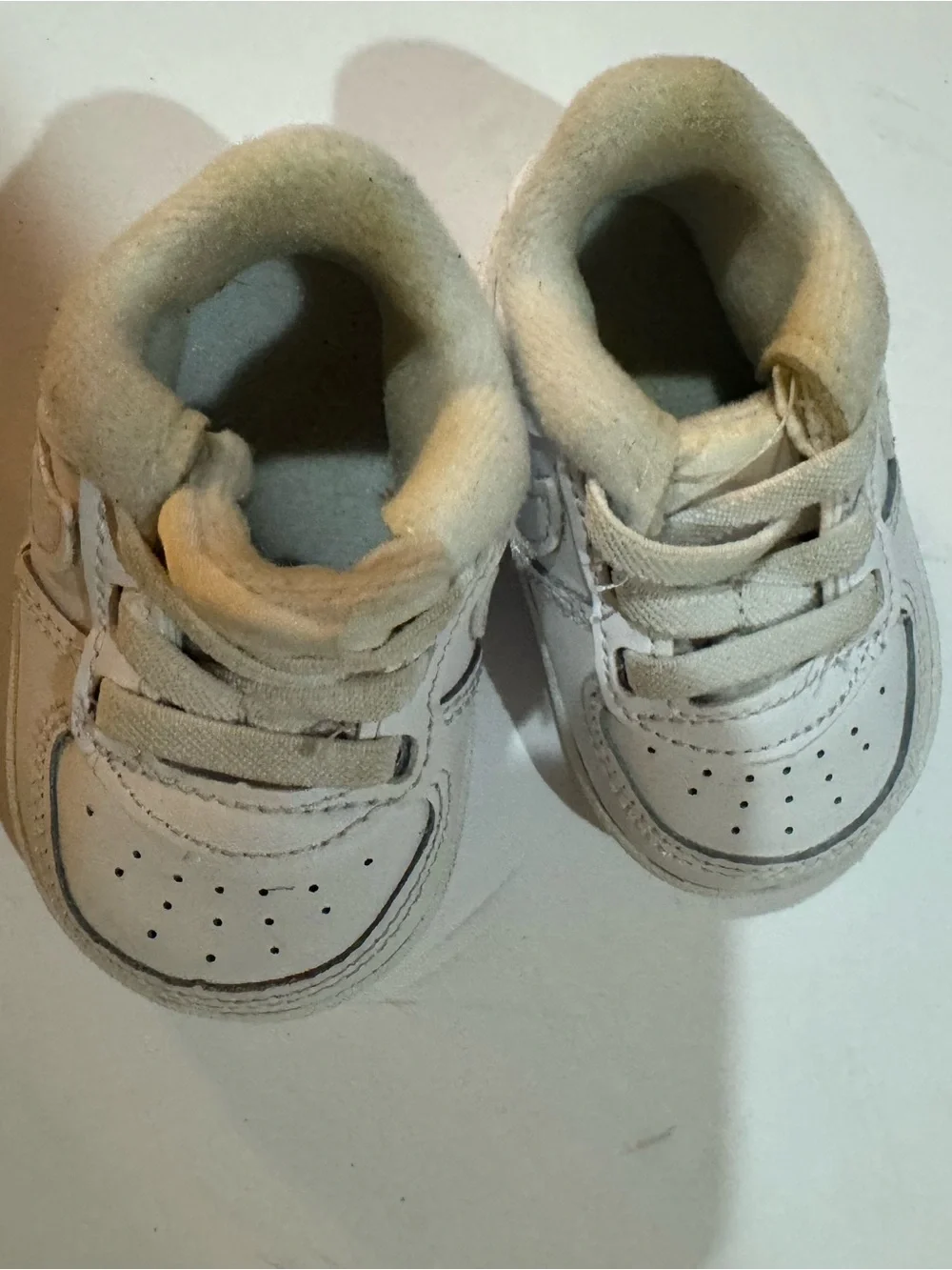 Nike Cream and White Baby High-Top Sneakers